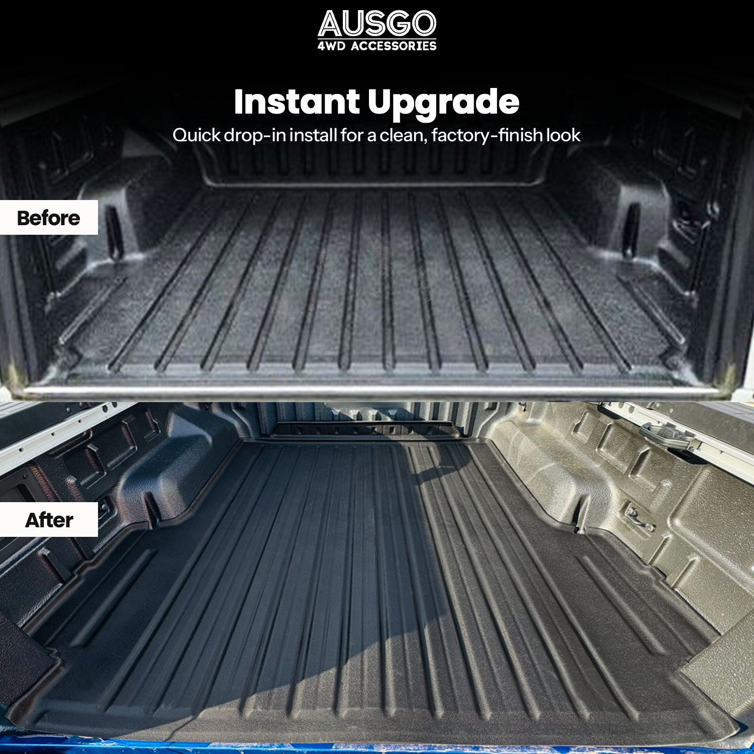 Pre-order Ute Mat for Ford Ranger Dual Cab 2022-Onwards Fitted with Factory Plastic Tub Liner