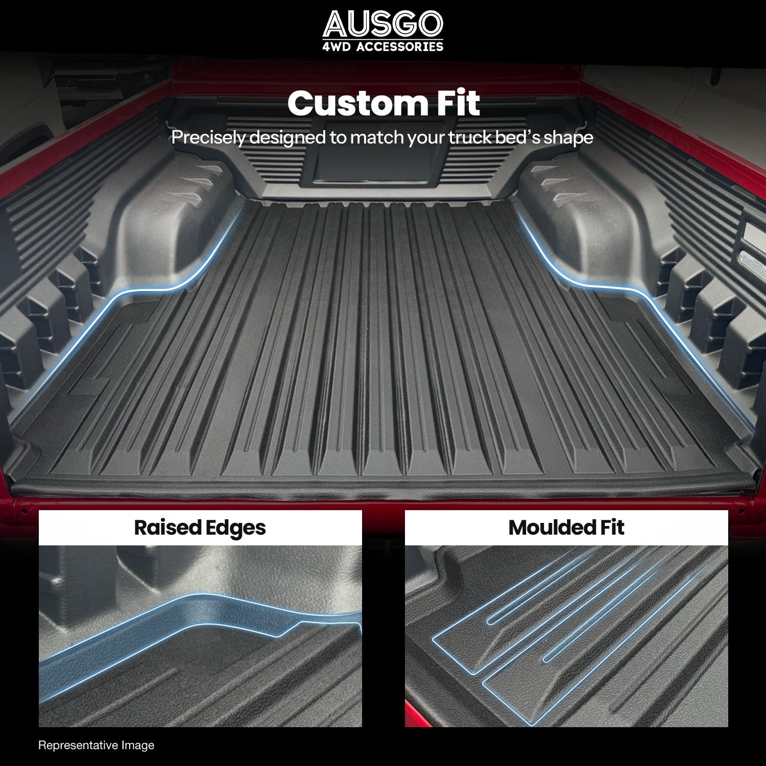 Pre-order Ute Mat for Toyota Hilux Dual Cab GR Sport / Rogue / Rogue 48V 2015-2025