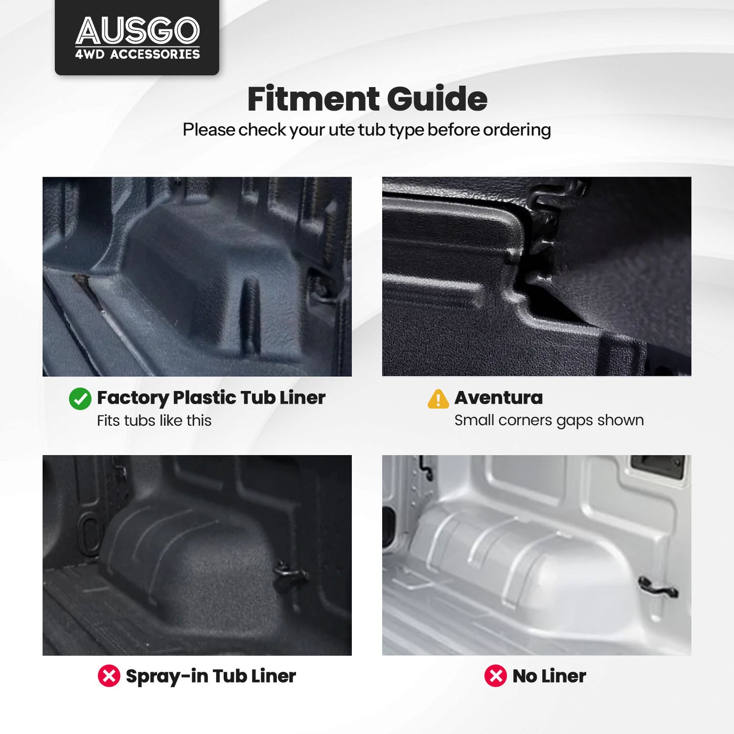 Ute Mat for Volkswagen Amarok NF Dual Cab 2023-Onwards Fitted with Factory Plastic Tub Liner
