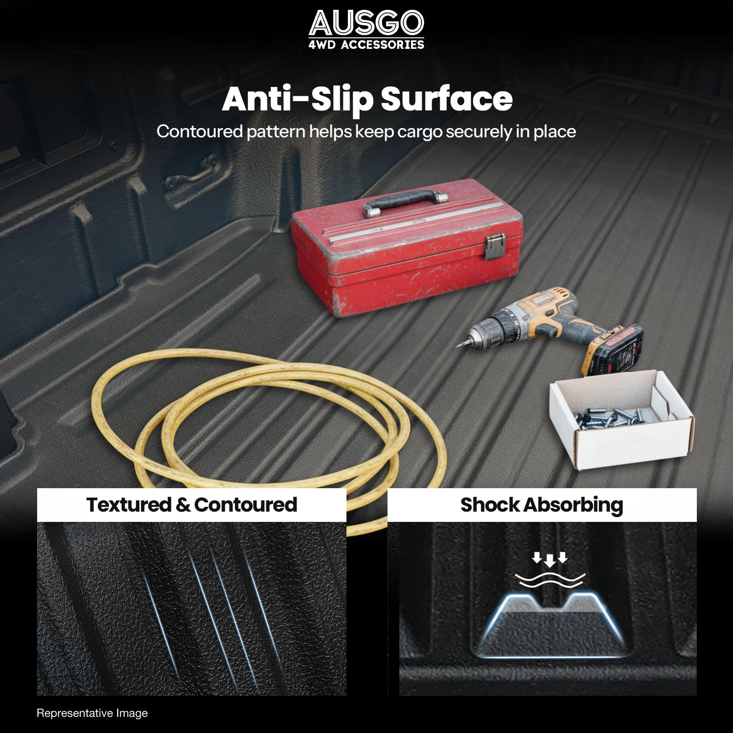 Pre-order Ute Mat for Volkswagen Amarok NF Dual Cab 2023-Onwards Fitted with Factory Plastic Tub Liner