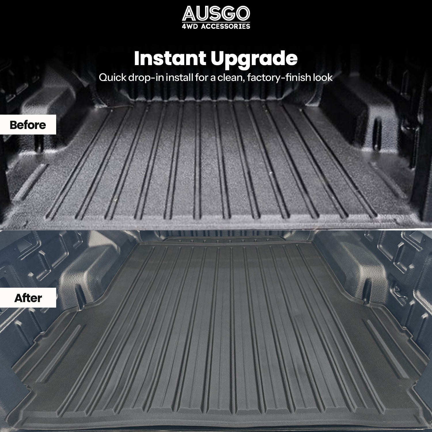Pre-order Ute Mat for Volkswagen Amarok NF Dual Cab 2023-Onwards Fitted with Factory Plastic Tub Liner