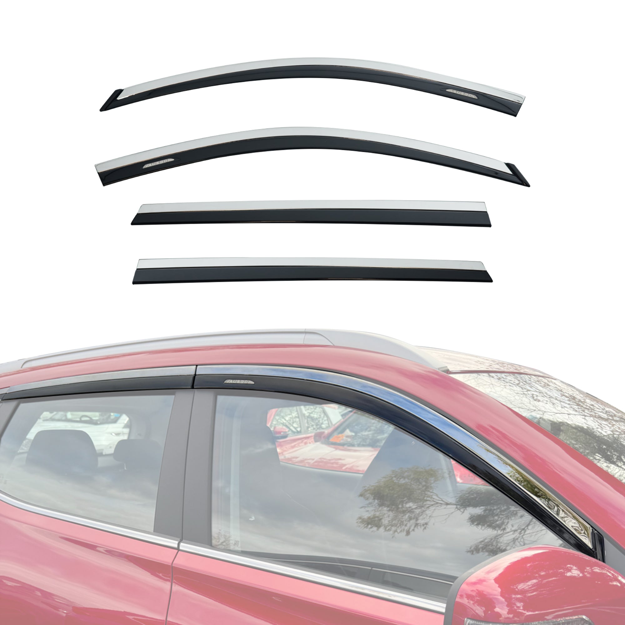 Monsoon Weather Shields with Stainless Trim for Chery Tiggo 4 2025-Onwards