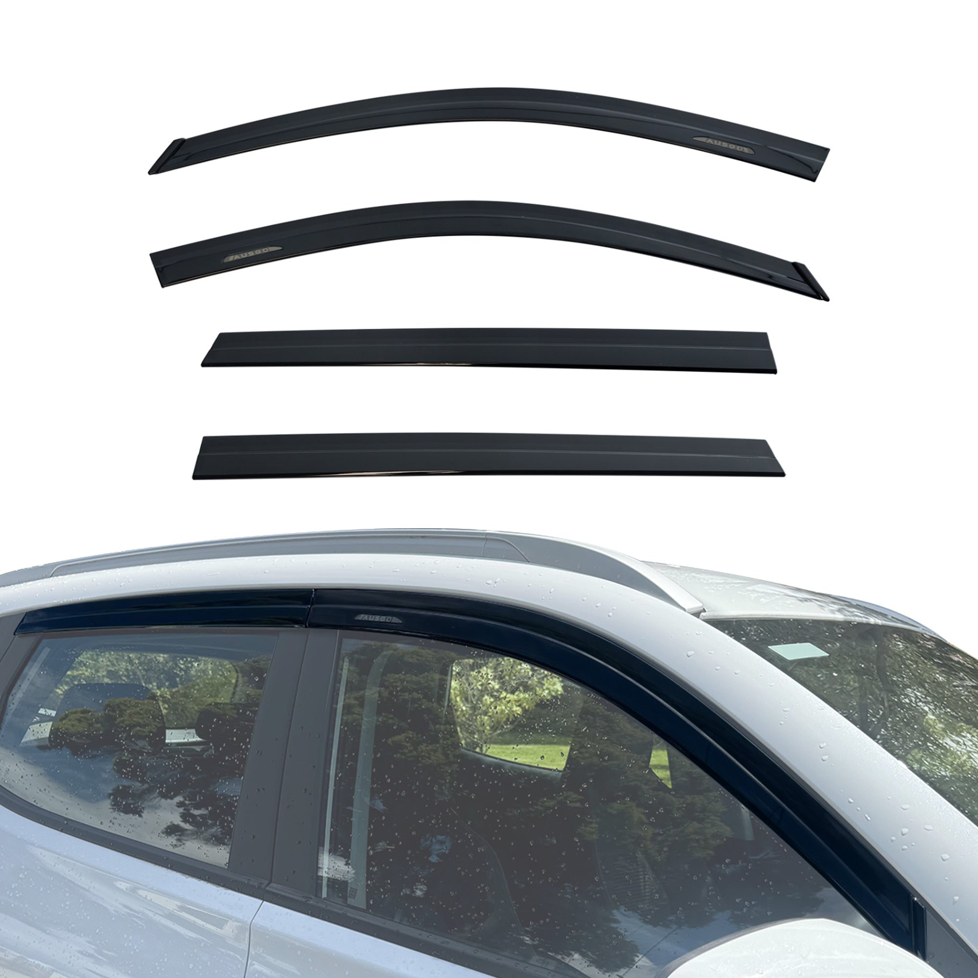 Pre-order Monsoon Weather Shields with Stainless Trim for Chery Tiggo 4 2025-Onwards