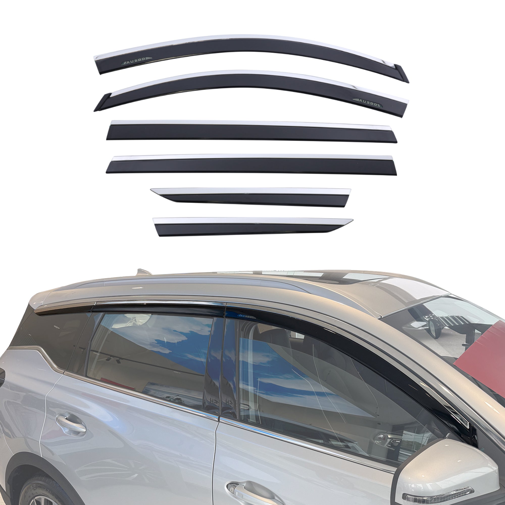 Pre-order Monsoon Weather Shields with Stainless Trim for Chery Tiggo 7 2025-Onwards