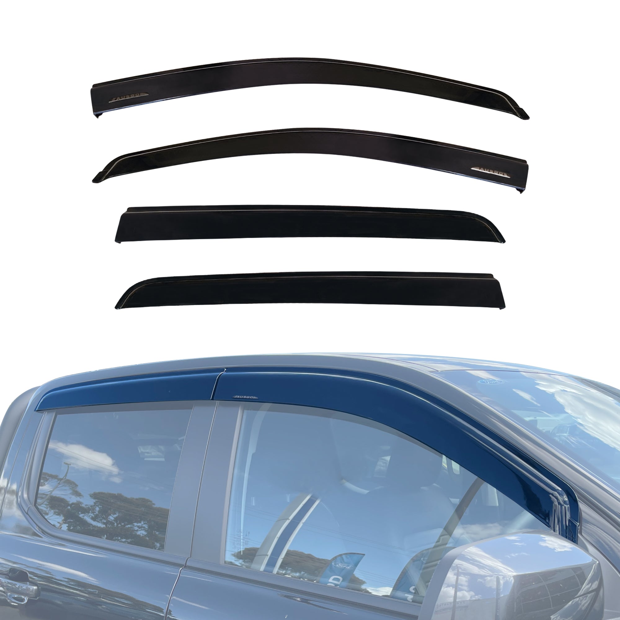 Injection Monsoon Weather Shields for Ford Ranger Super Duty Dual Cab 2026-Onwards