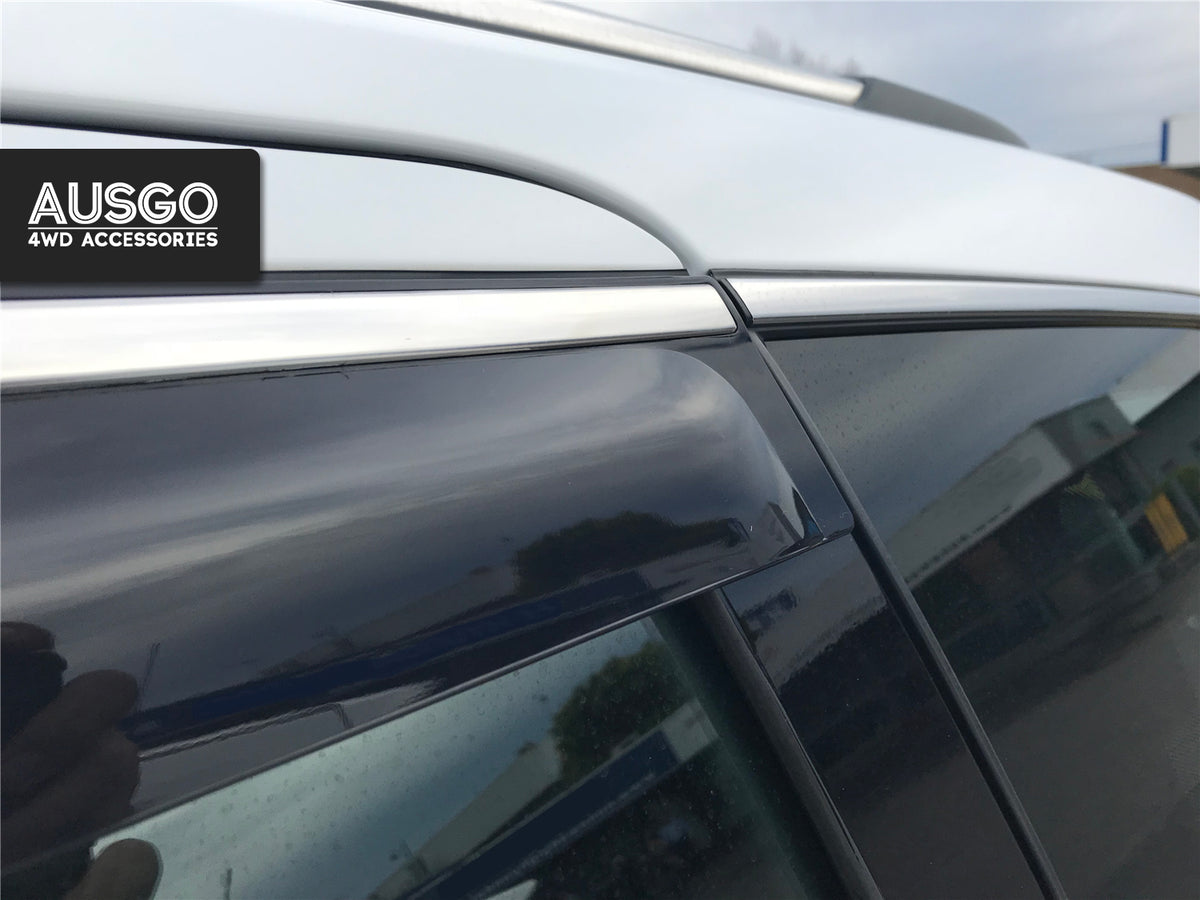Pre-order Weather Shields for Jeep Grand Cherokee WK 2010-2021 Monsoon with Stainless Trim
