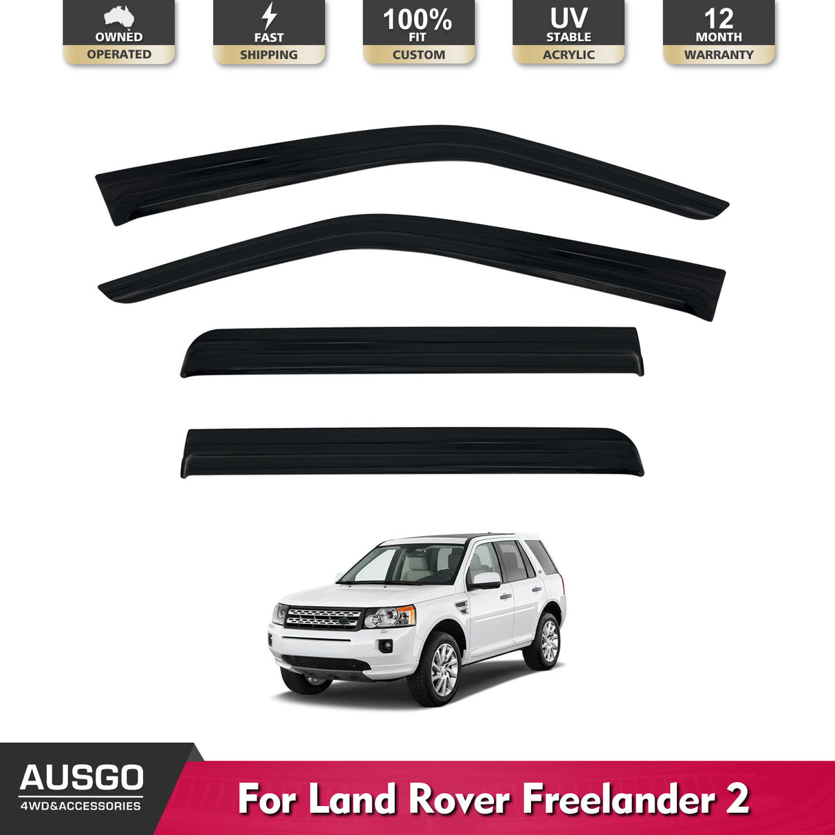 Luxury Weather Shields for Land Rover Freelander 2 2007-2014