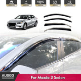 Stainless Trim Weather Shields for Mazda 3 BM BN Series Sedan 2013-2019