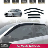 Luxury Weather Shields for Mazda 323 Hatch 5dr 1998-2004