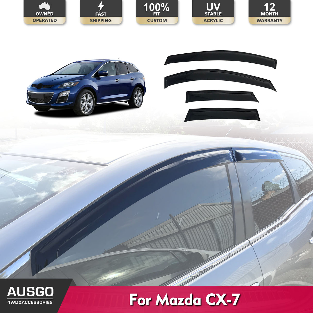 Weather Shields for Mazda CX7 CX-7 2006-2011