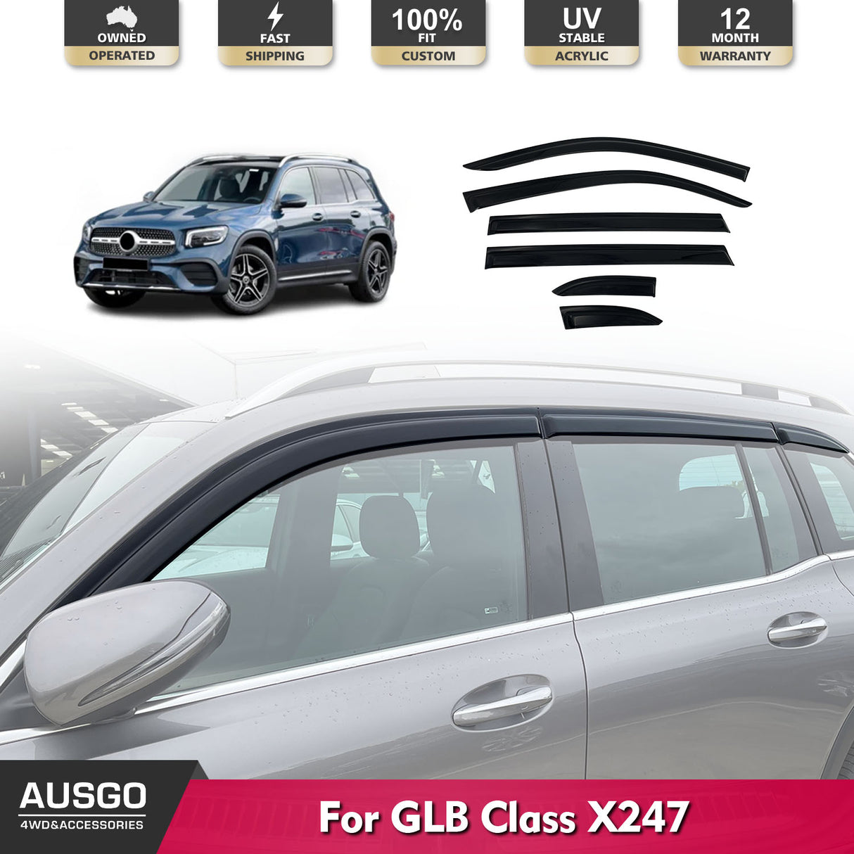 Luxury Weather Shields for Mercedes-Benz GLB-Class X247 2020-Onwards