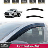 Injection Weather Shields for Mitsubishi Triton MQ MR Single Cab 2015-2024