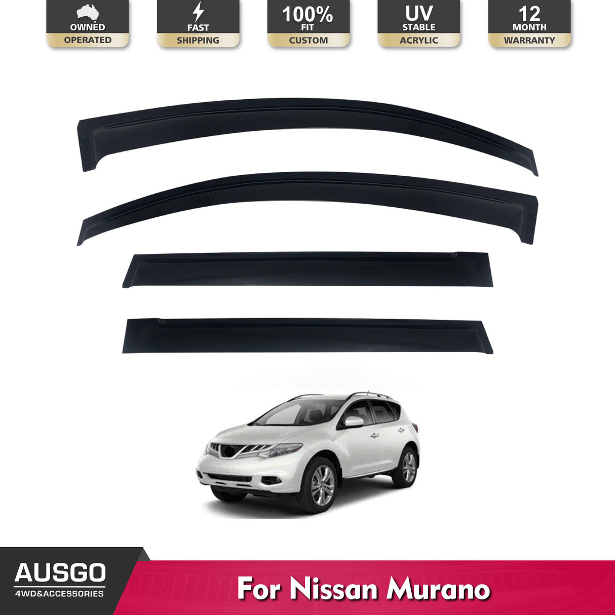 PRE-ORDER Weather Shields for Nissan Murano 2009-2015