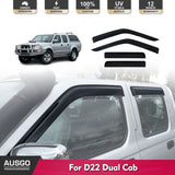 Injection Weather Shields for Nissan Navara D22 Dual Cab 1997-2015