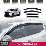 Injection Weather Shields for Nissan Navara NP300 D23 Dual Cab 2015-Onwards