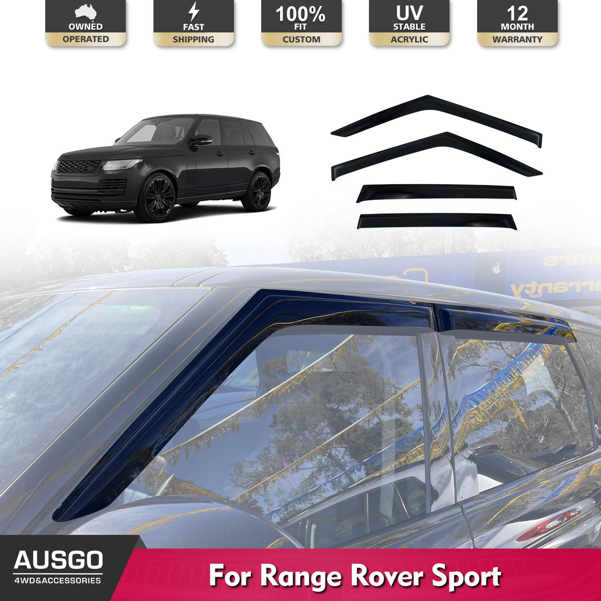 Weather Shields for Land Rover Range Rover Sport L494 Serires 2013-2022