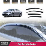 Stainless Trim Weather Shields for Toyota Aurion 2006-2011