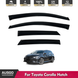 Luxury Weather Shields for Toyota Corolla Hatch 2012-2018
