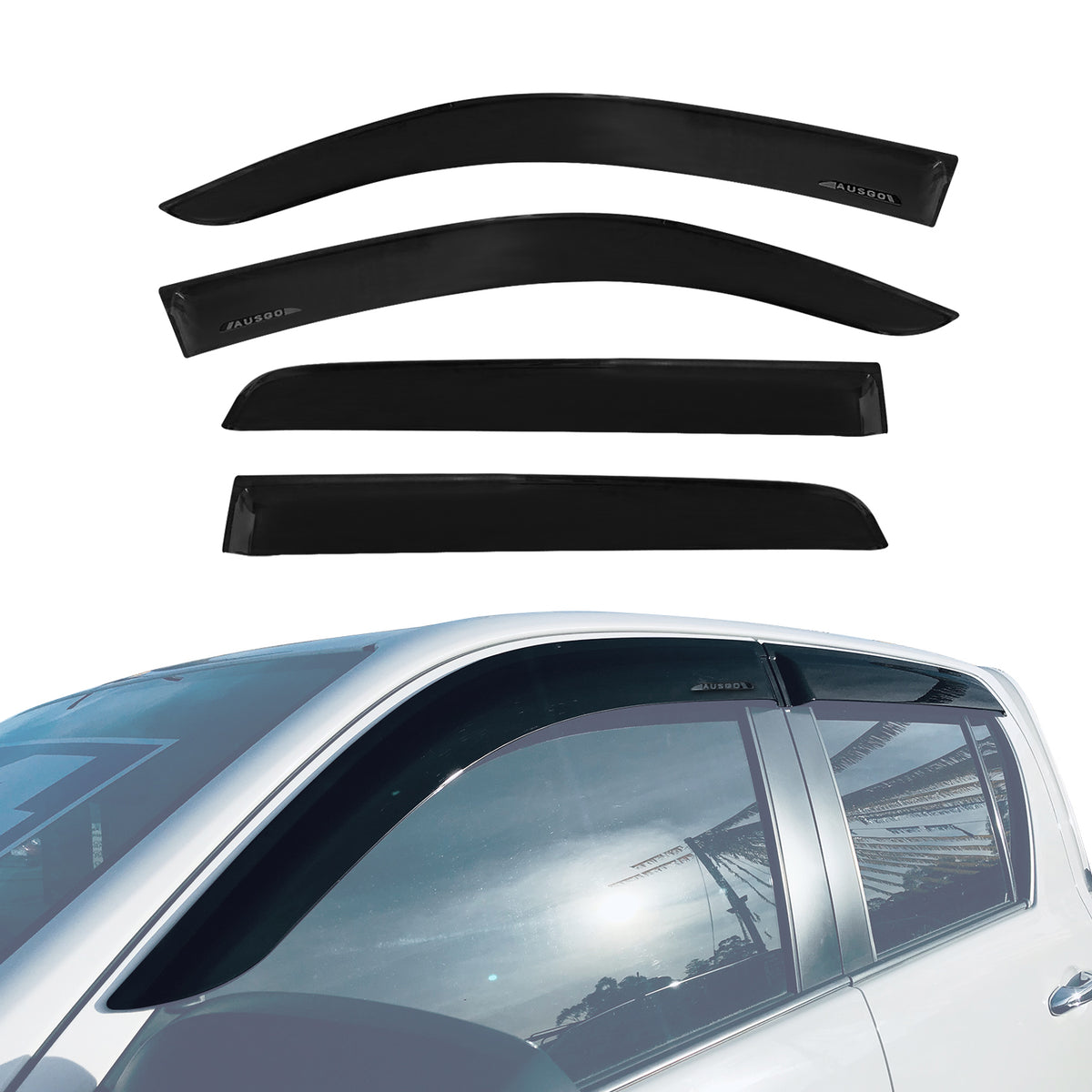 Injection Monsoon Weather Shields for Toyota Hilux Dual Cab 2015-2025