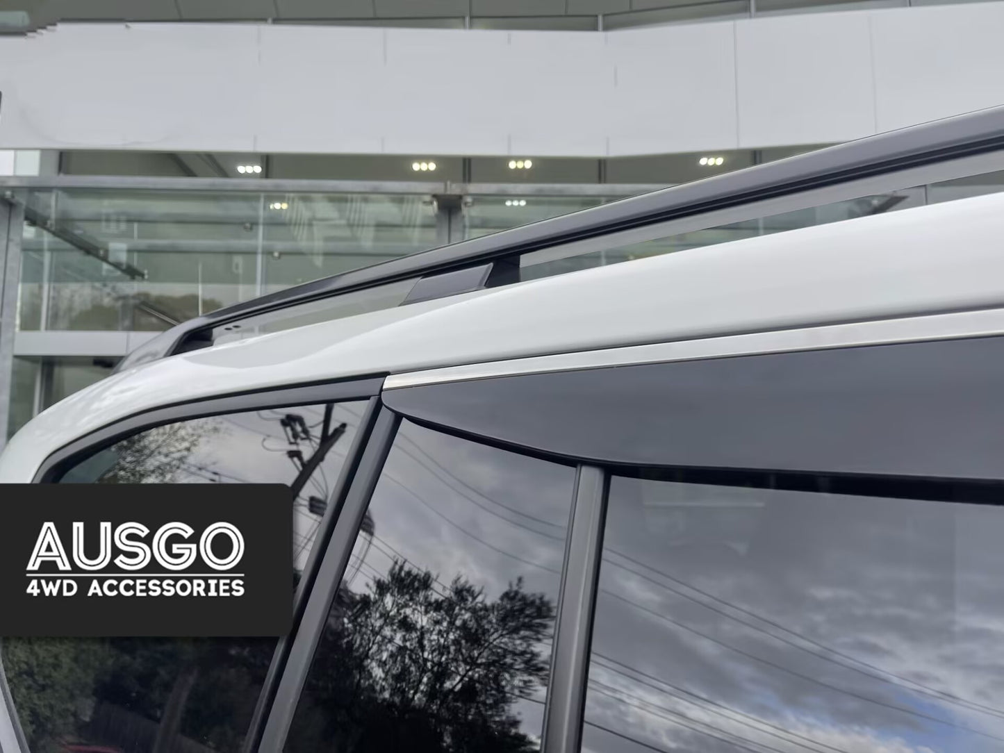 Toyota Land Cruiser 300 Series 2021-Onwards Monsoon Weather Shields with Stainless Trim