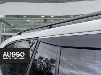 Toyota Land Cruiser 300 Series 2021-Onwards Monsoon Weather Shields with Stainless Trim