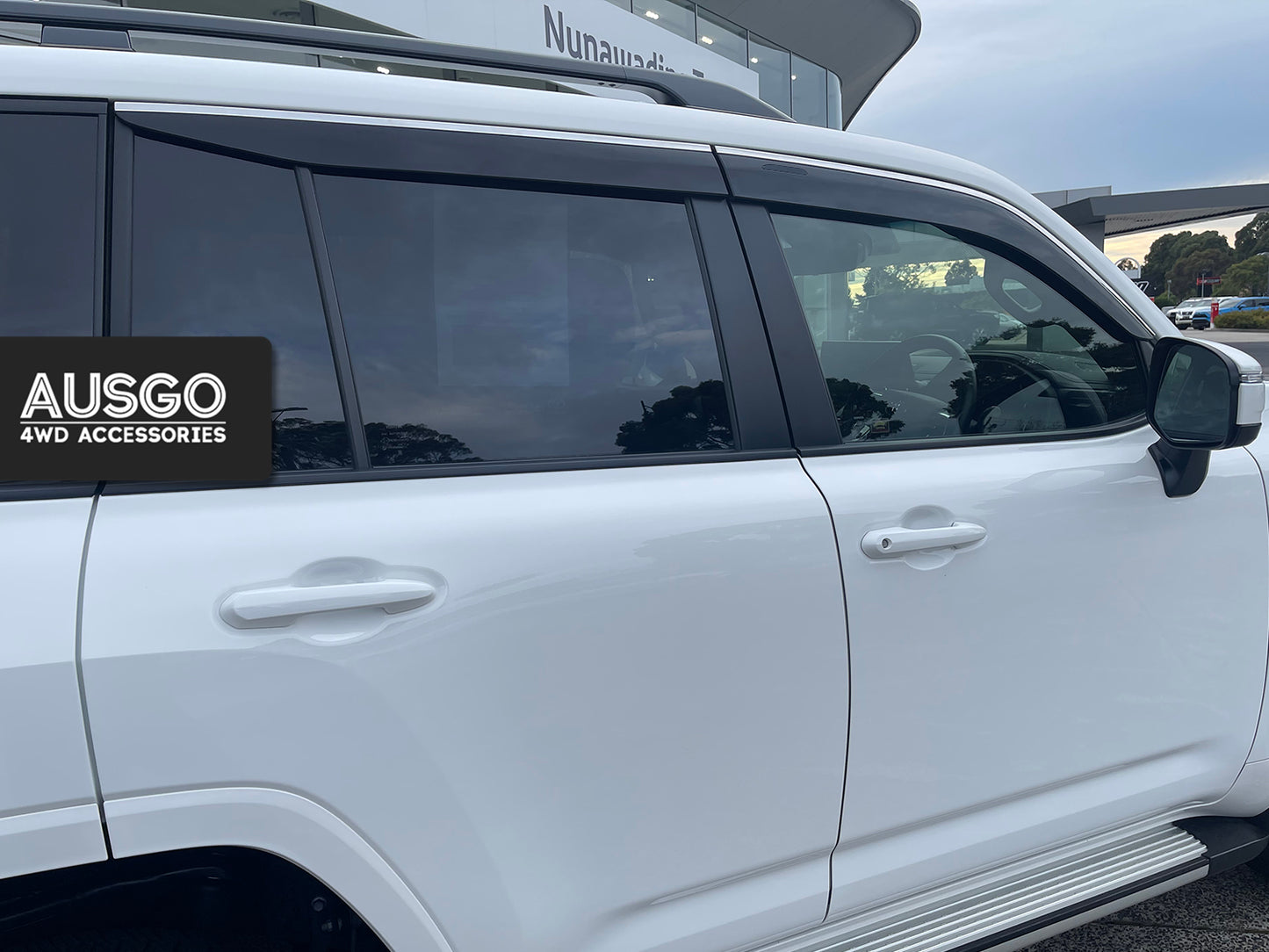 Toyota Land Cruiser 300 Series 2021-Onwards Monsoon Weather Shields with Stainless Trim