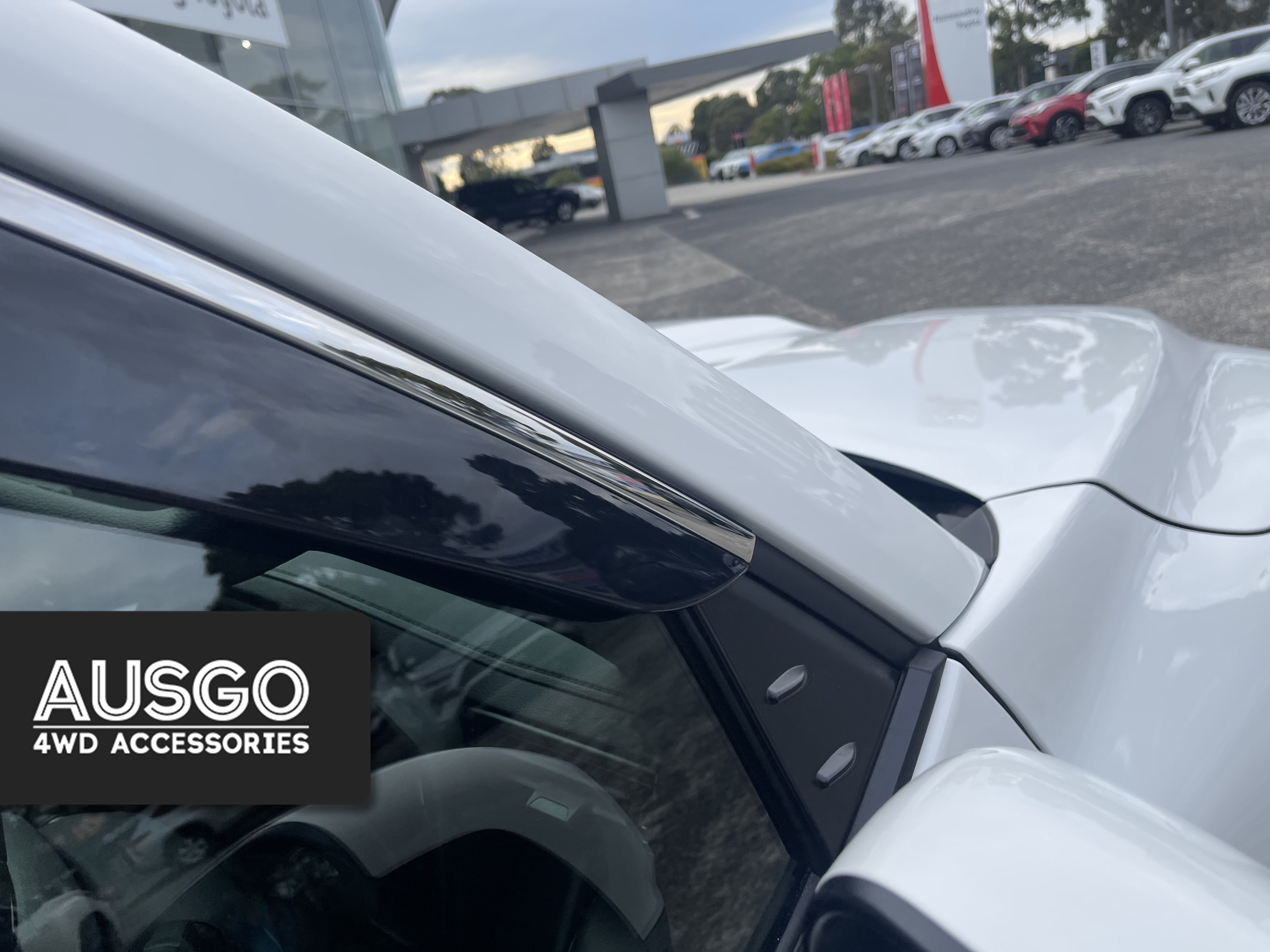 Toyota Land Cruiser 300 Series 2021-Onwards Monsoon Weather Shields with Stainless Trim