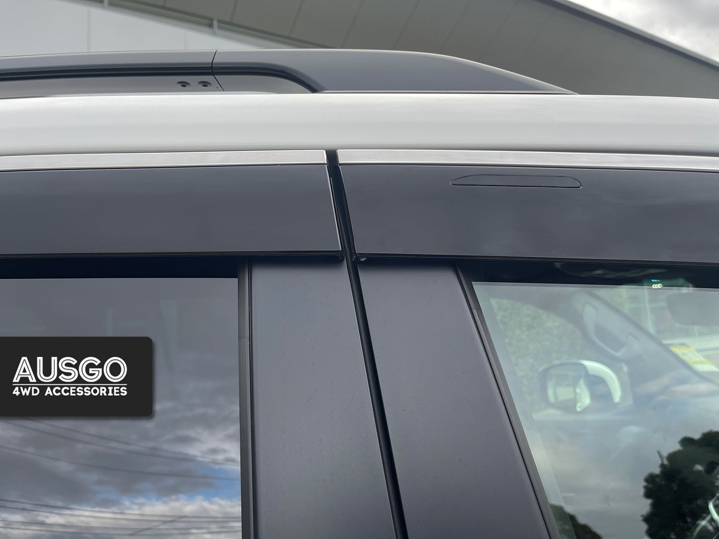 Toyota Land Cruiser 300 Series 2021-Onwards Monsoon Weather Shields with Stainless Trim