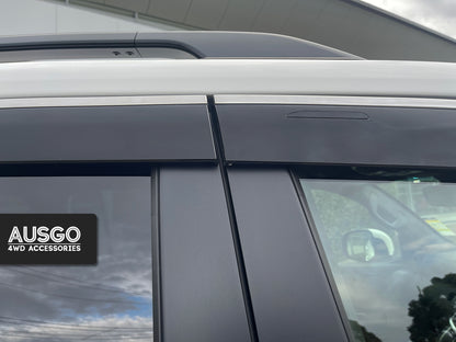 Toyota Land Cruiser 300 Series 2021-Onwards Monsoon Weather Shields with Stainless Trim