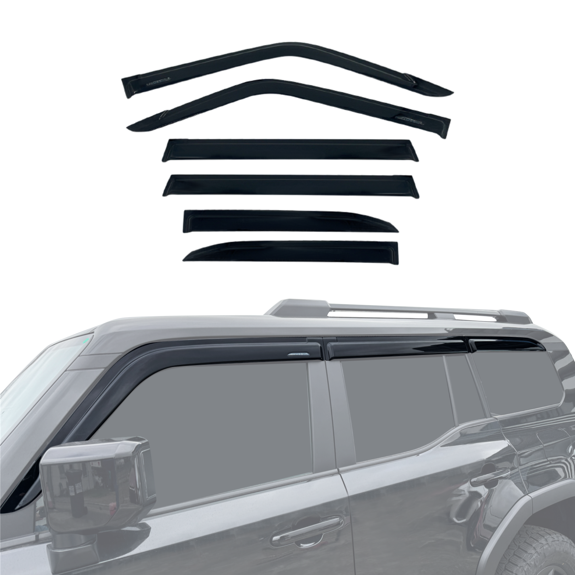 Toyota Land Cruiser Prado 250 Series 2024-Onwards Monsoon Weather Shields