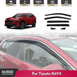 Stainless Trim Weather Shields for Toyota RAV4 2019-Onwards
