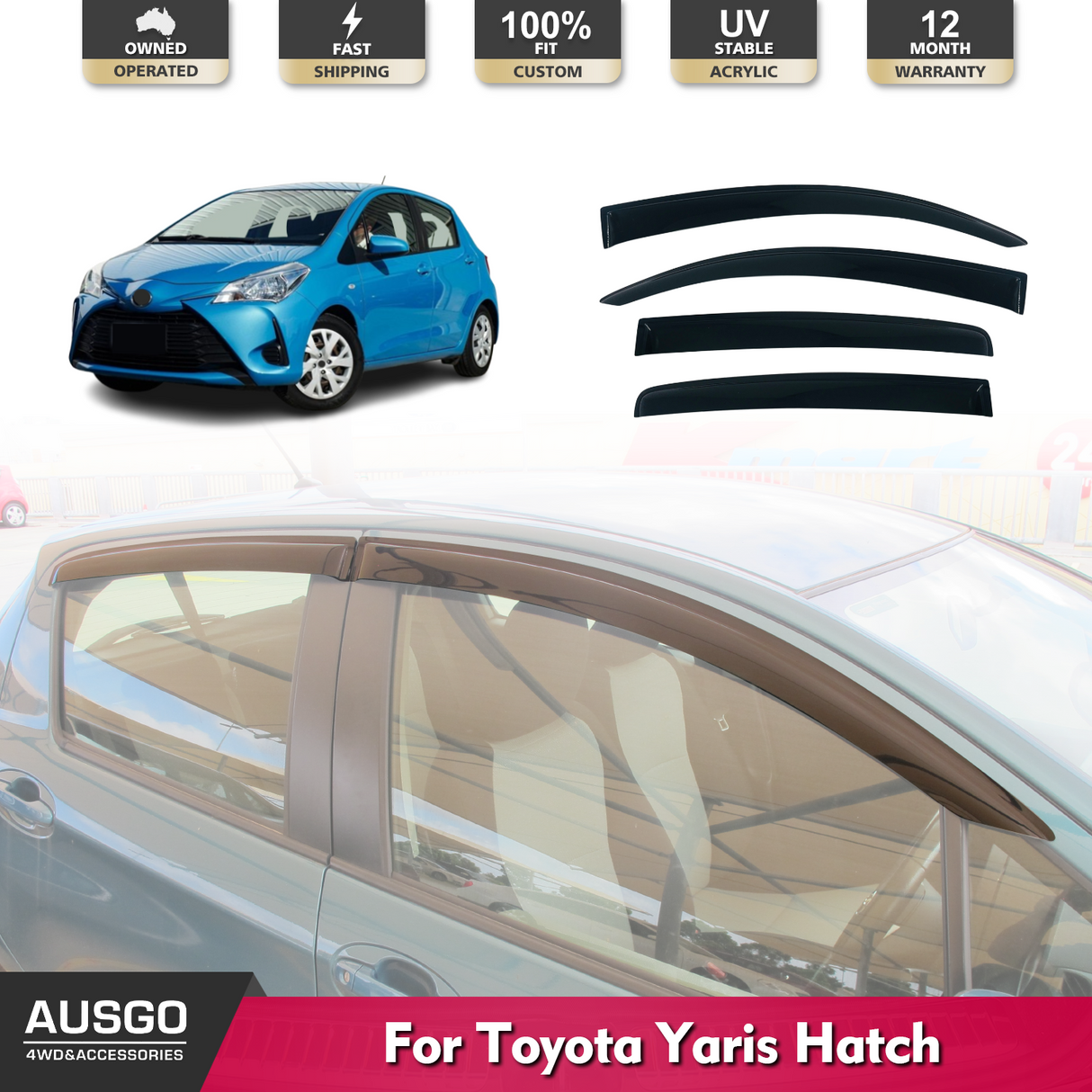 Weather Shields for Toyota Yaris Hatch 2011-2020