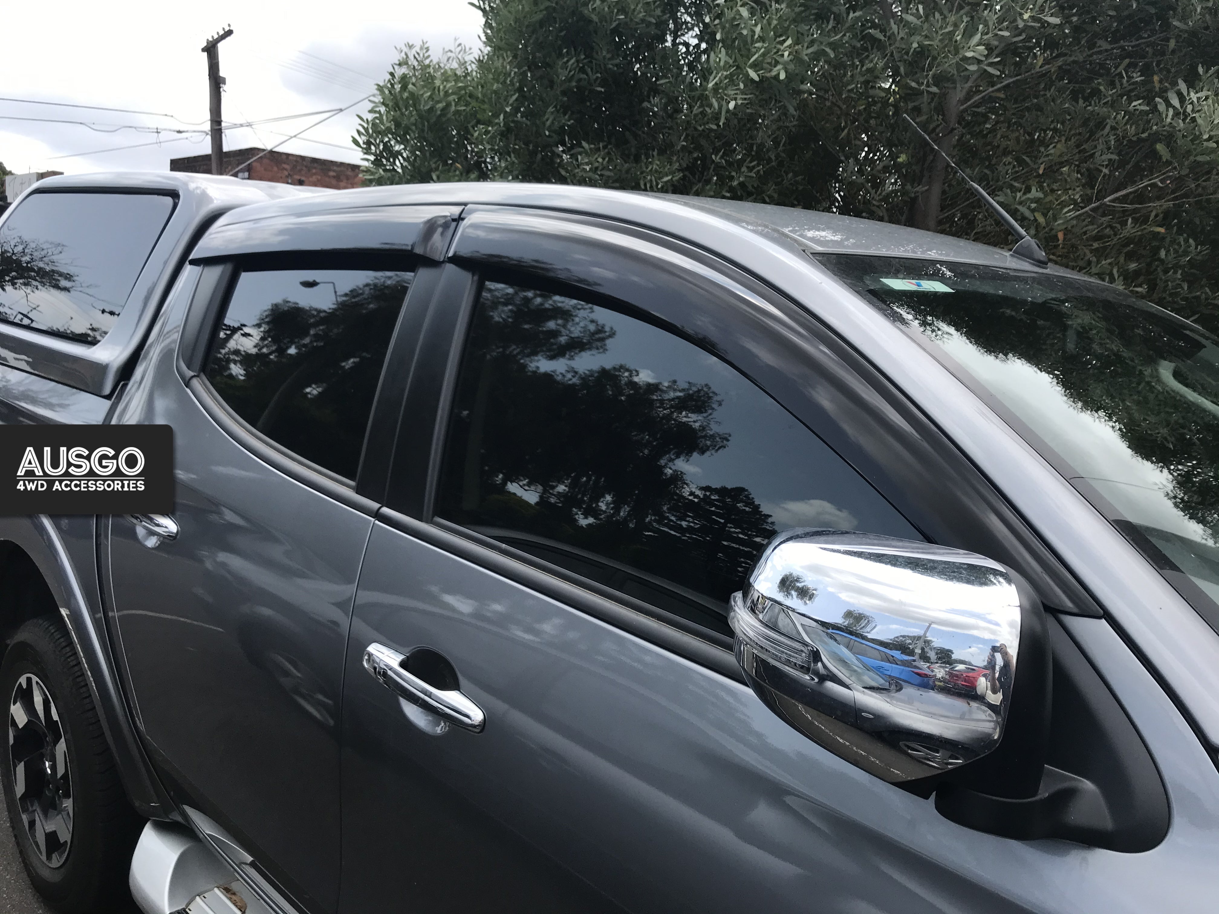 Mitsubishi Triton MQ MR Dual Cab 2015-2024 Injection Monsoon Weather Shields